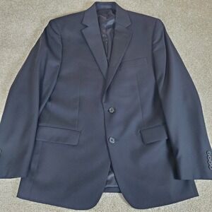 Lauren Ralph Lauren Suit Coat Sports Jacket Black 40 Regular Wool Blend